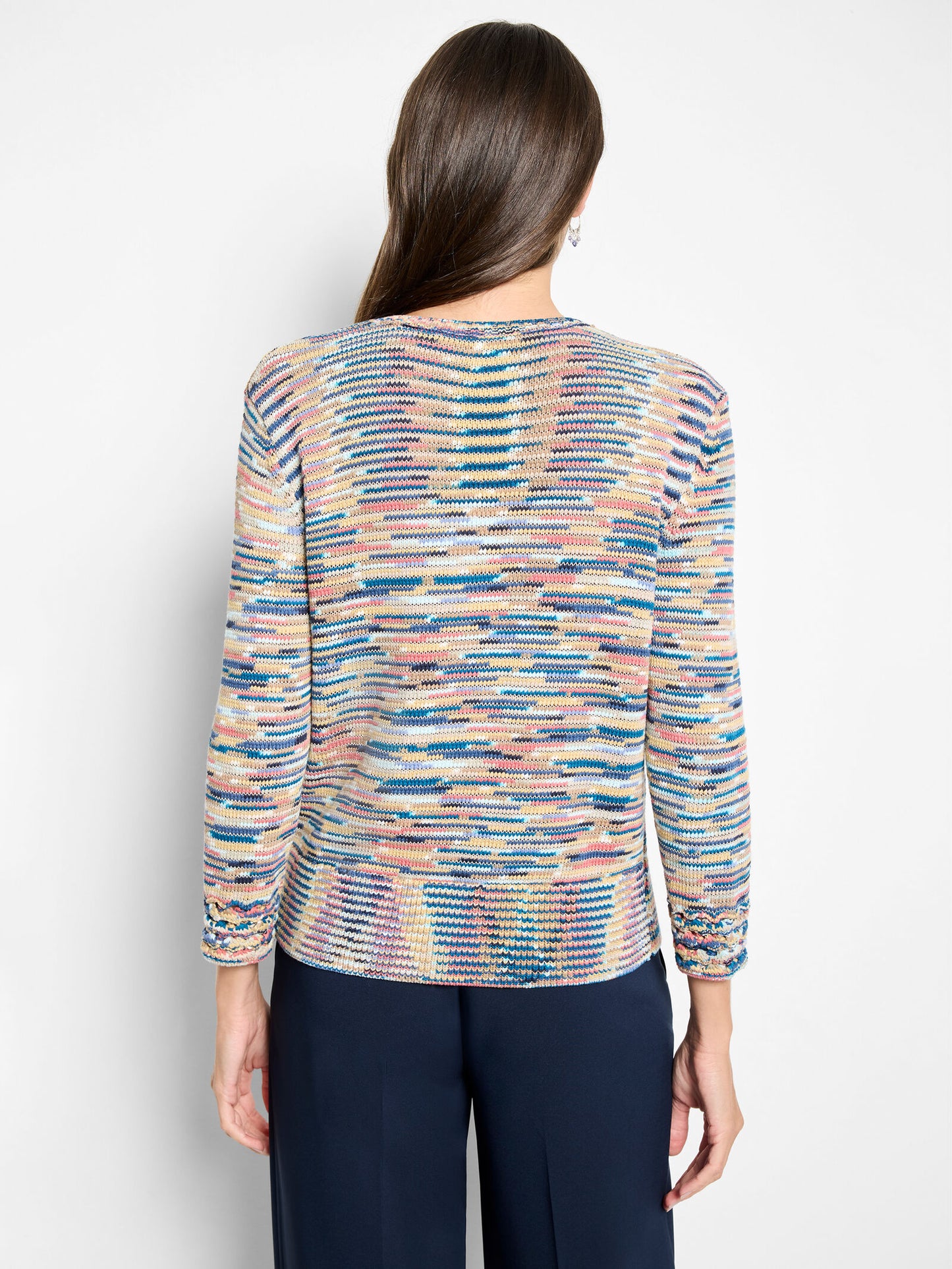 Mixed Up V-Neck Sweater