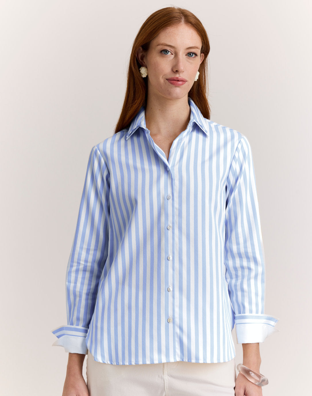 Margot Blue & White Stripe Shirt