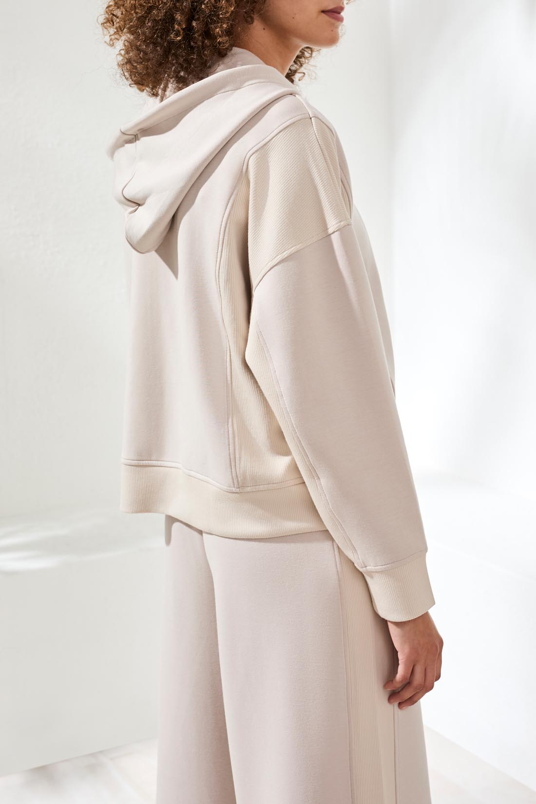 Techno Lux Long Sleeve Hooded Cardigan