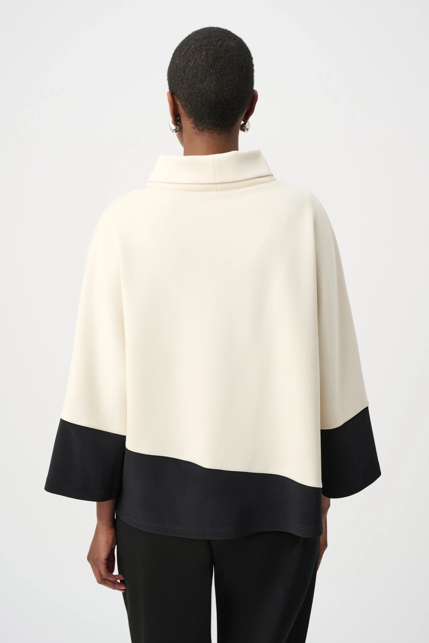Scuba Jersey Color Block Trapeze Top