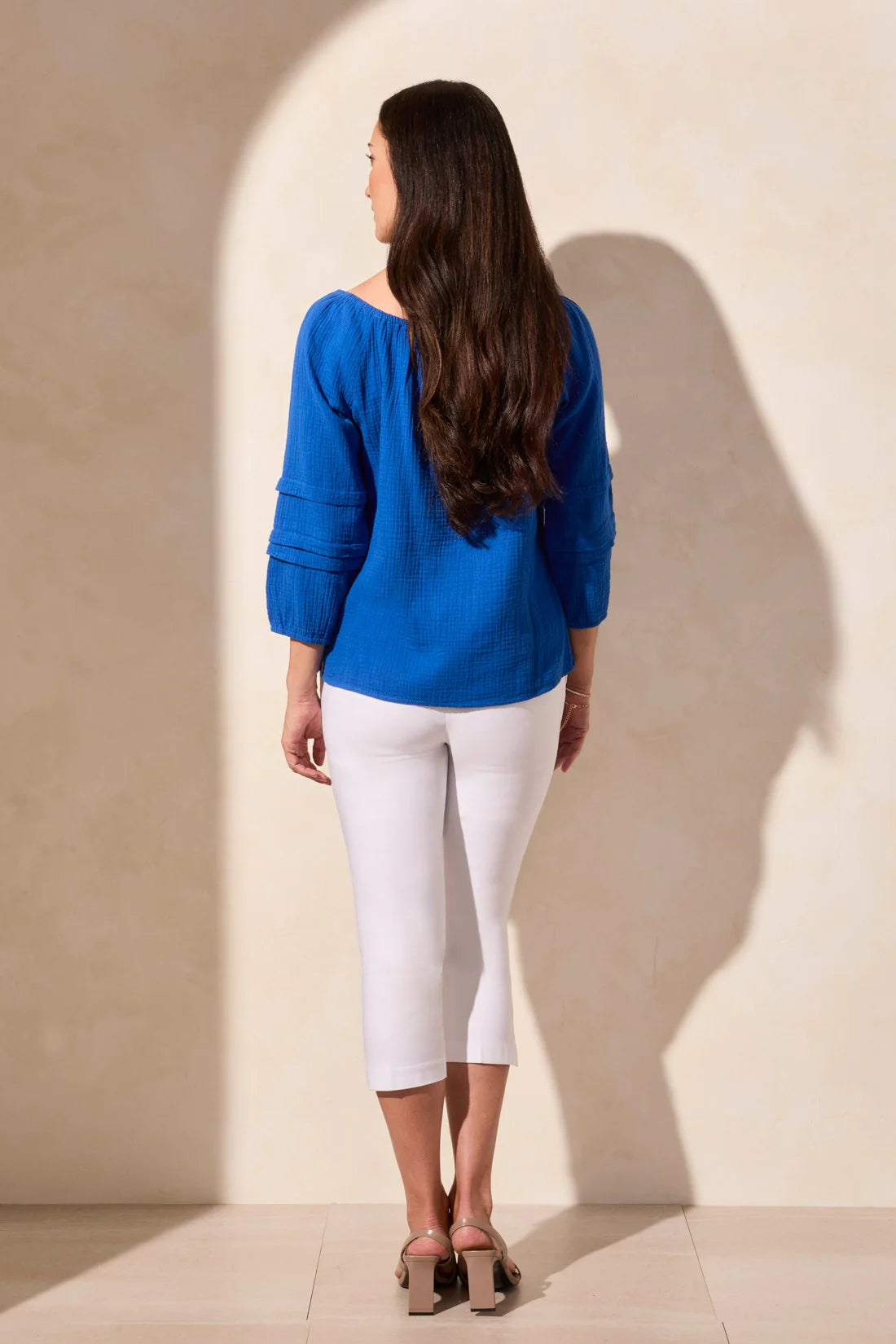Cotton Gauze Convertible Off-Shoulder Top