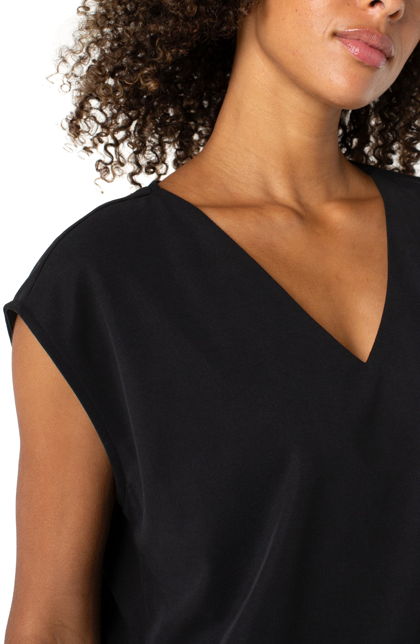 Dolman Sleeve V-neck Top