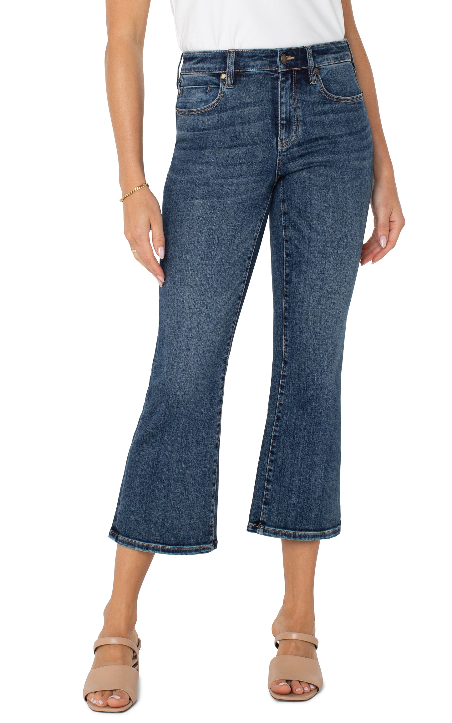 Hannah Cropped Flare Jeans - 25.5ins