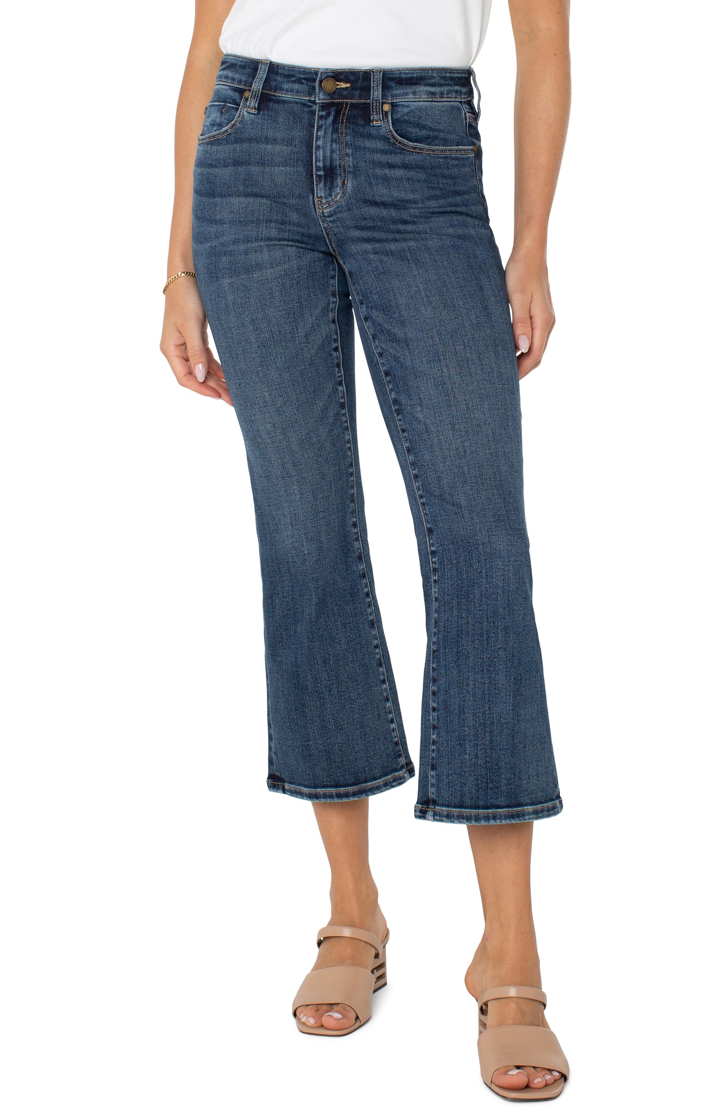 Hannah Cropped Flare Jeans - 25.5ins