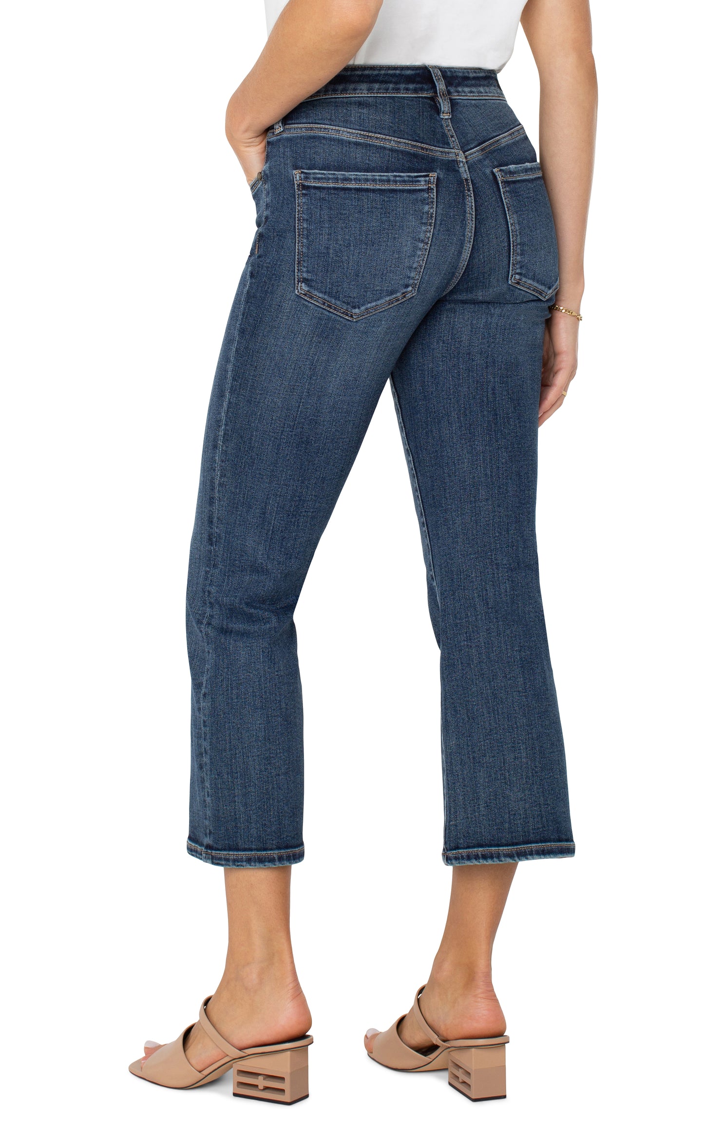 Hannah Cropped Flare Jeans - 25.5ins