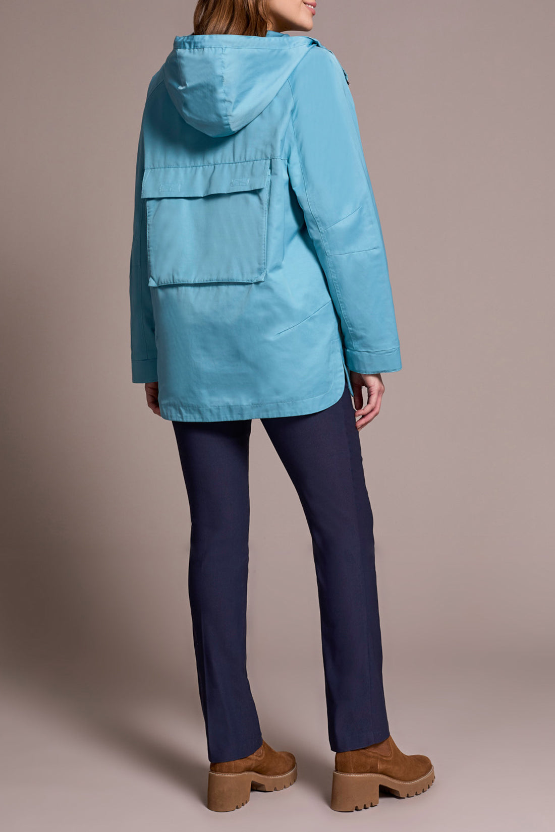 Water Repellent Lightweight Hooded Coat
