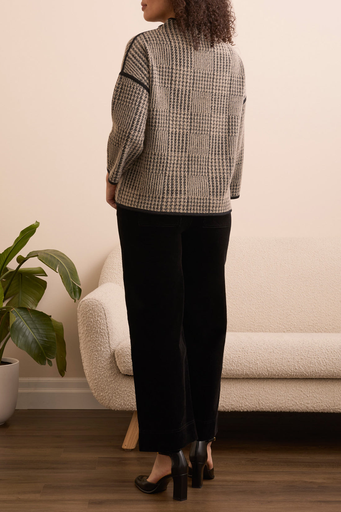 3/4 Sleeve Mock Neck Top in Sandstone