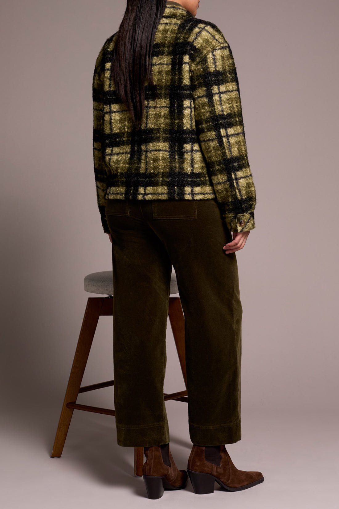 Long Sleeve Button Front Jacket with Lining