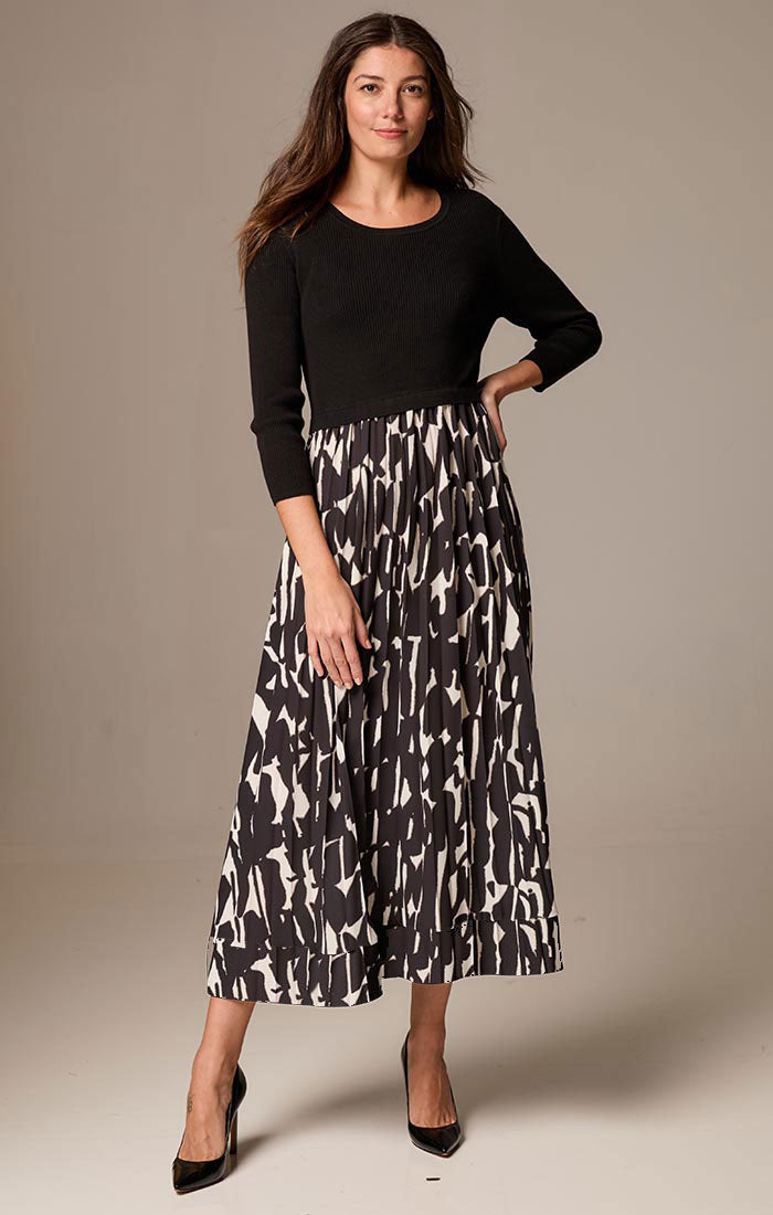 Onyx Print Kyrie Dress