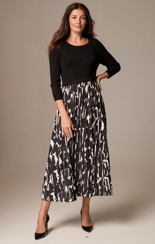 Onyx Print Kyrie Dress