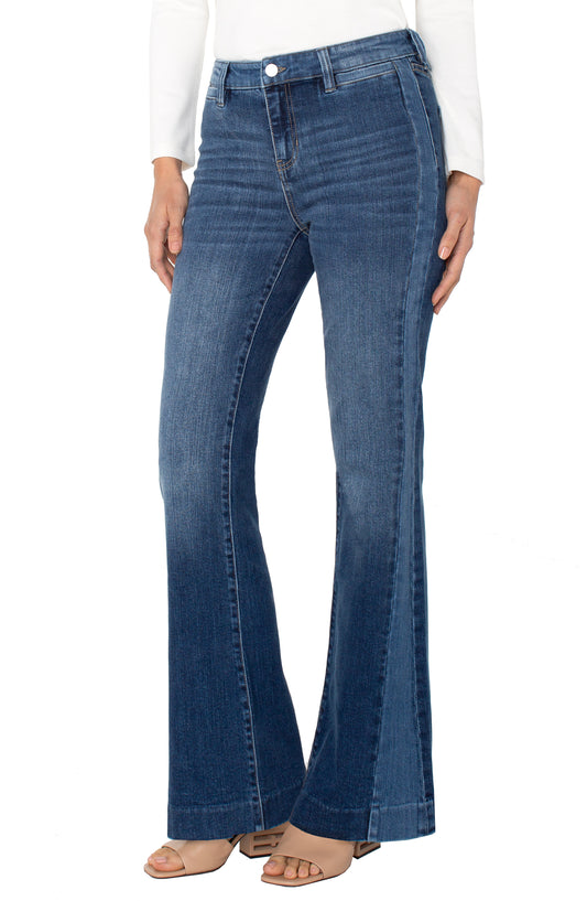 Hannah Flare Jeans with Blocking Details