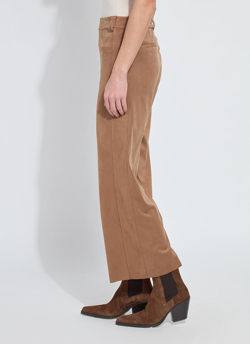 Vionette Vegan Suede Wide Leg Trouser