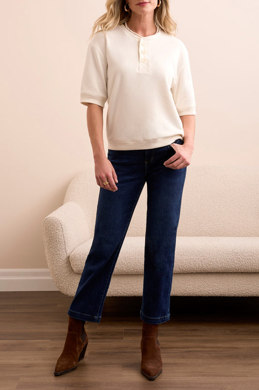 Soft Touch French Terry Henley Top