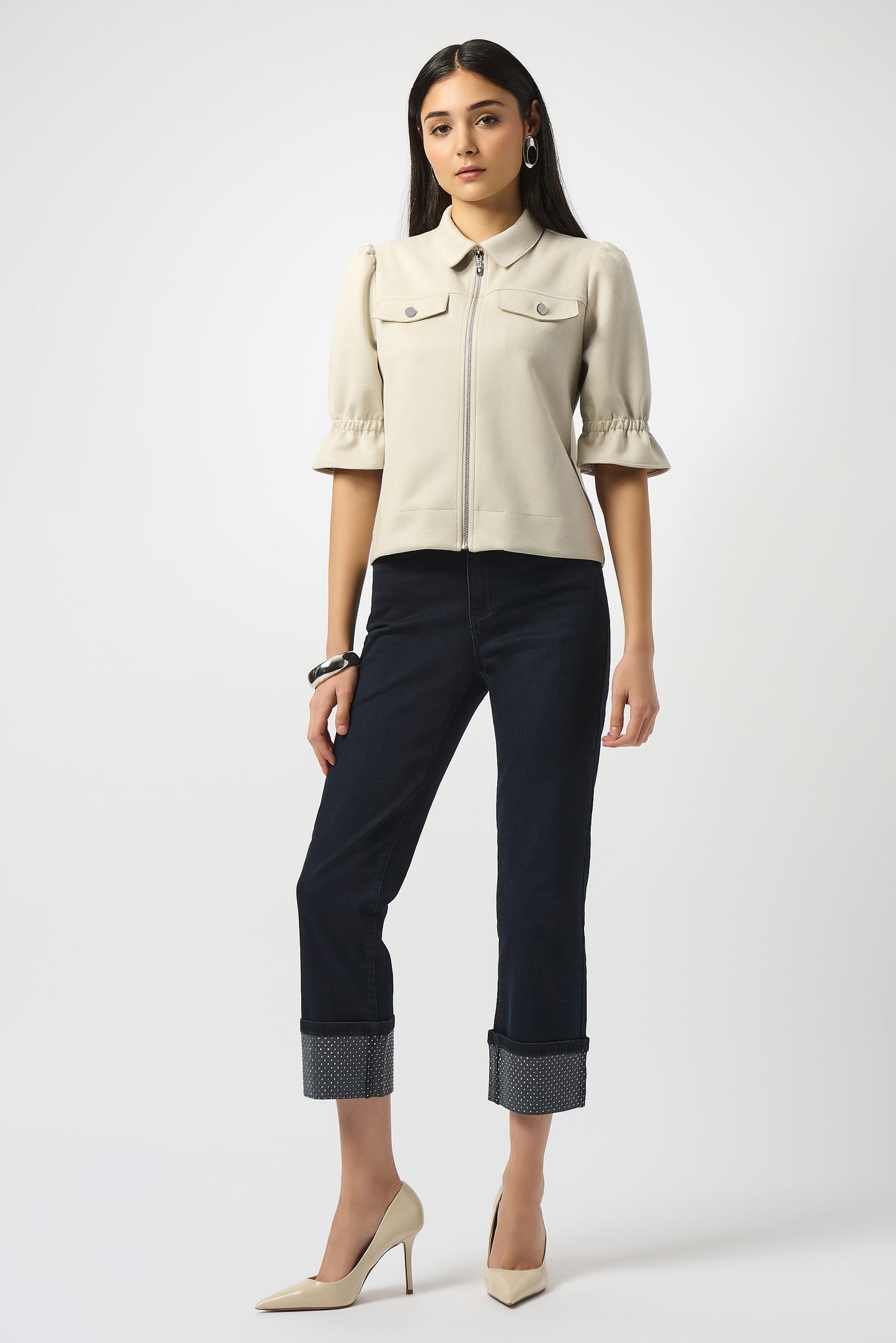 Scuba Suede Cropped Jacket