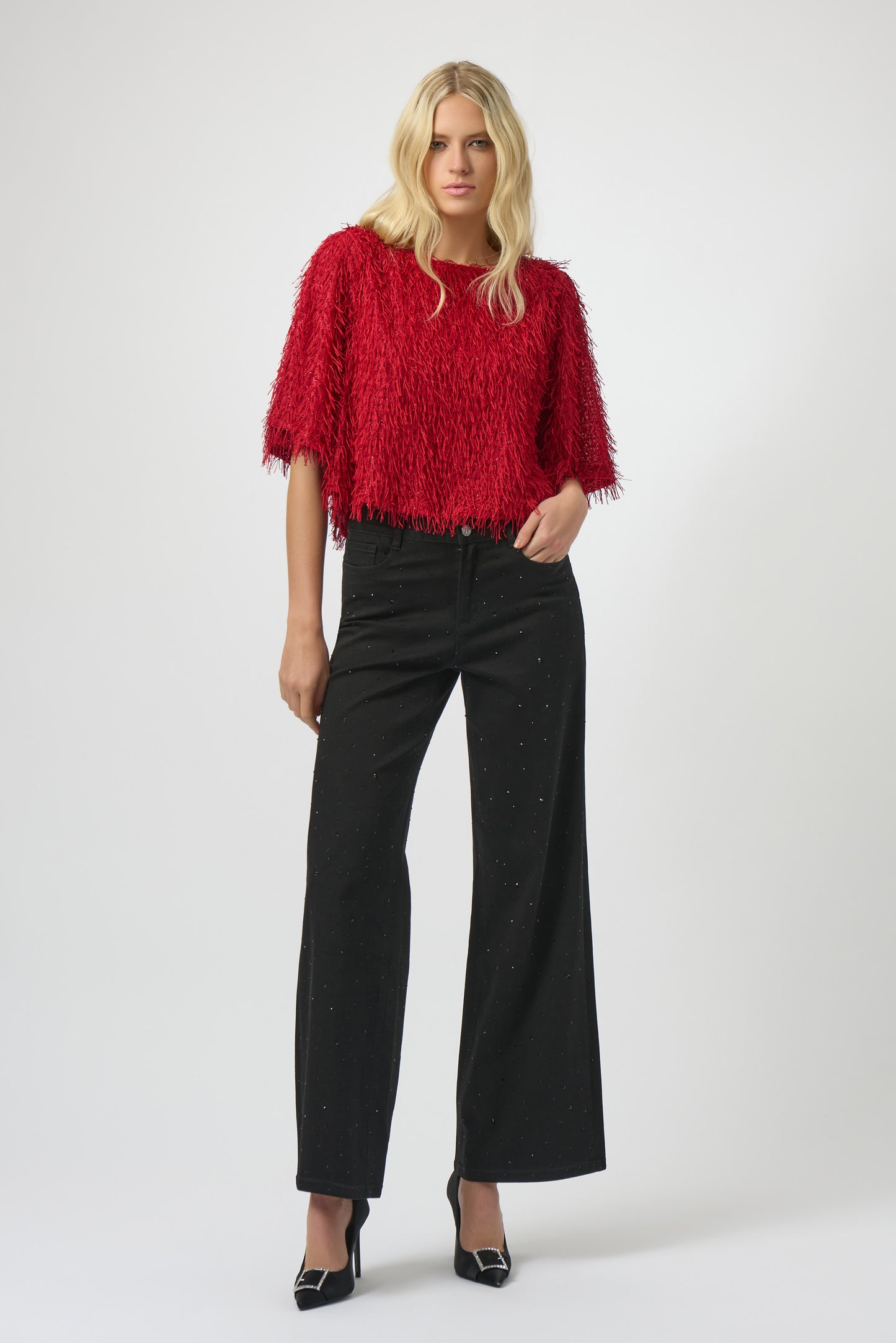 Novelty Fringe Boxy Top