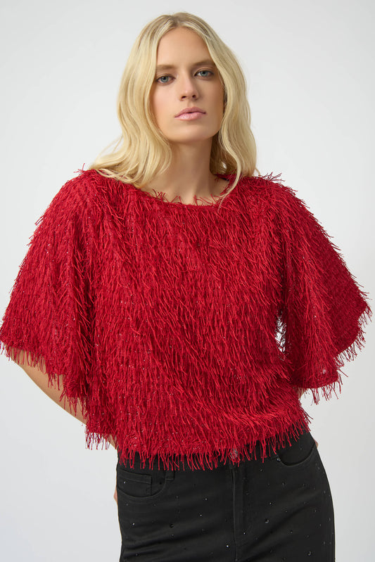 Novelty Fringe Boxy Top