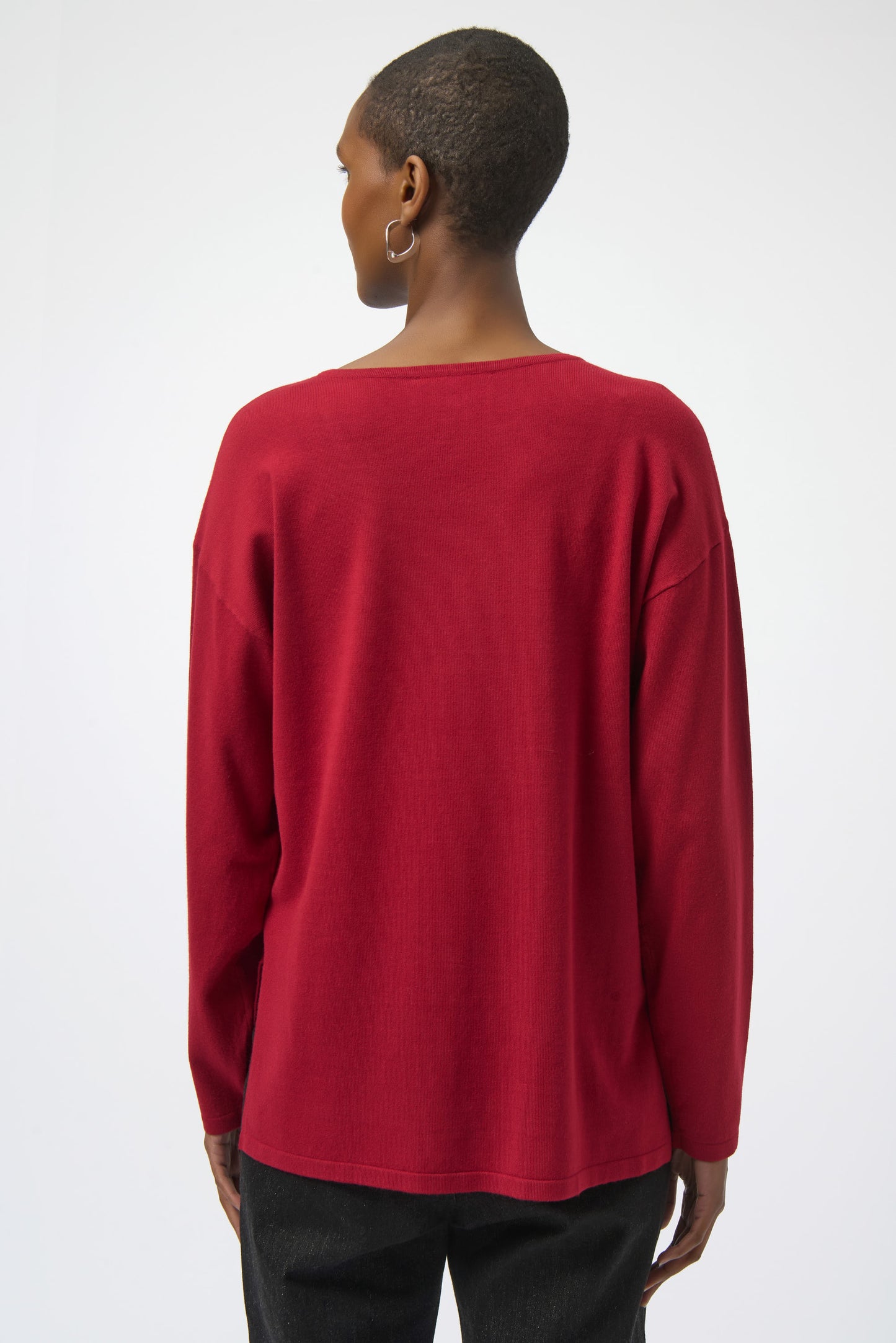 Sweater Knit Pullover with Iron-On Detail