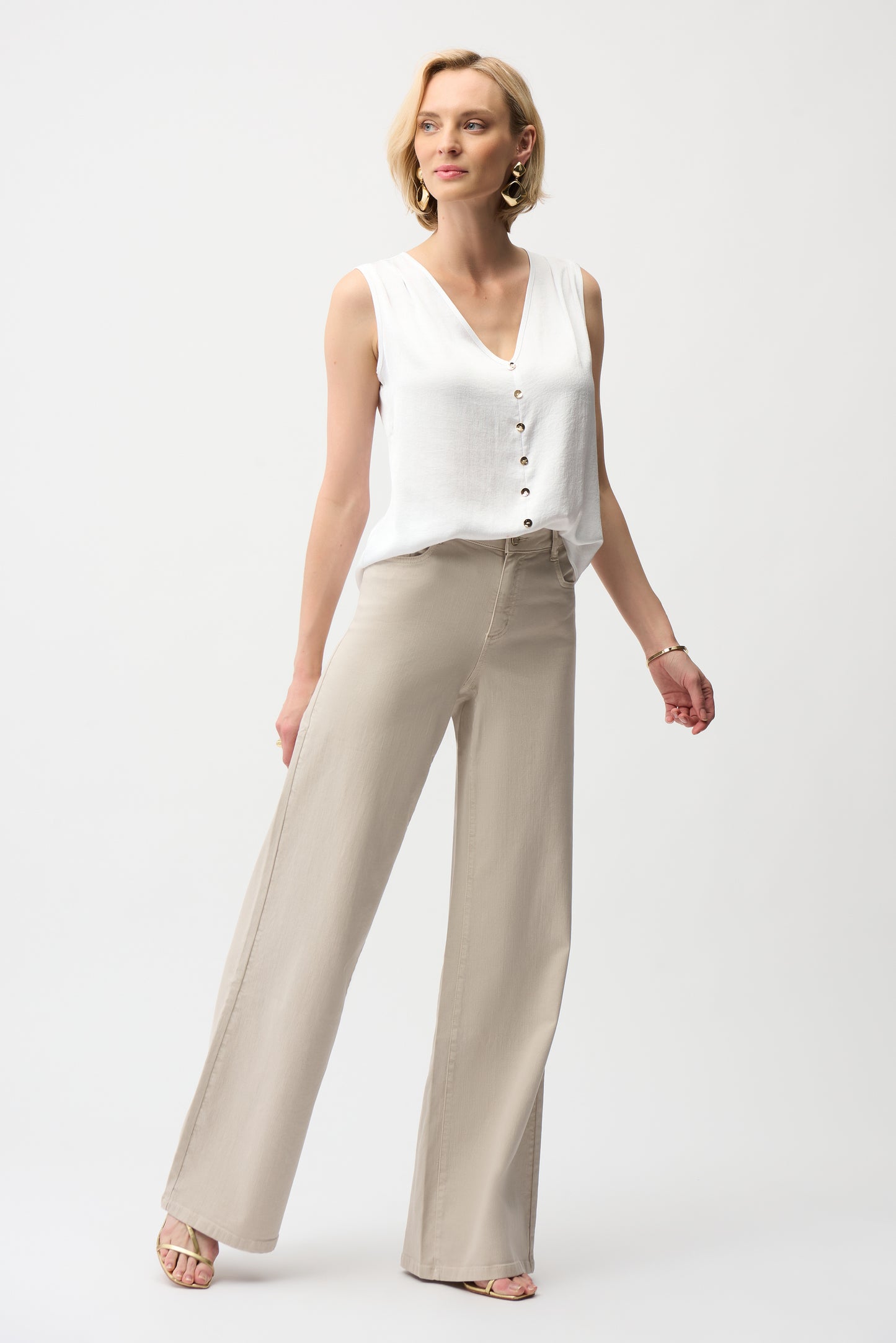 Goldie Classic Wide-leg Stretch Jeans