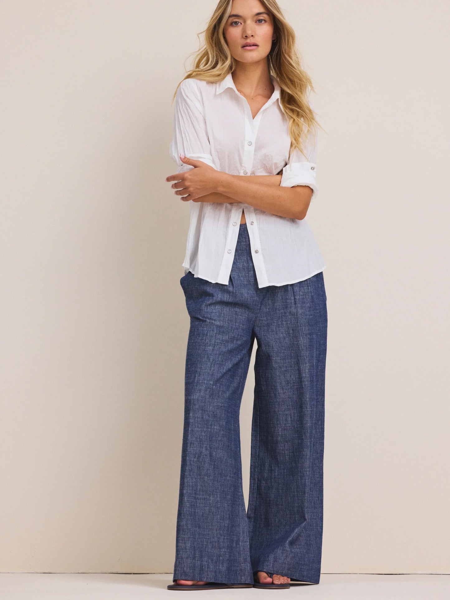 White Core Cotton Shirt