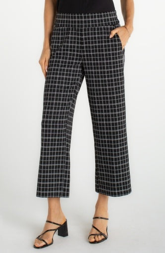 Mabel Pull on Crop Stovepipe Pant with Side Stripe