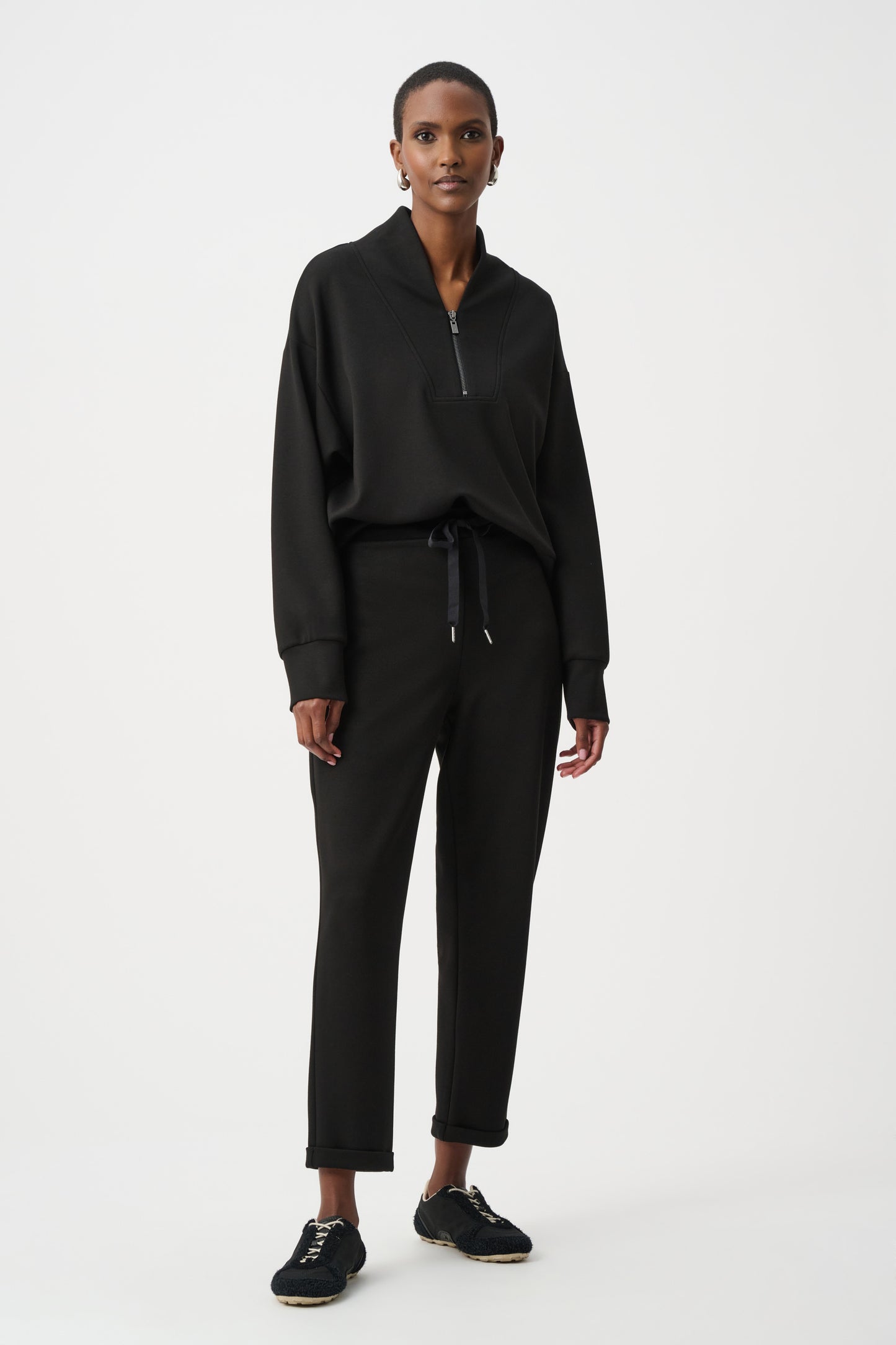 Scuba Jersey Pull-on Jogger Pants With Drawstring Waist