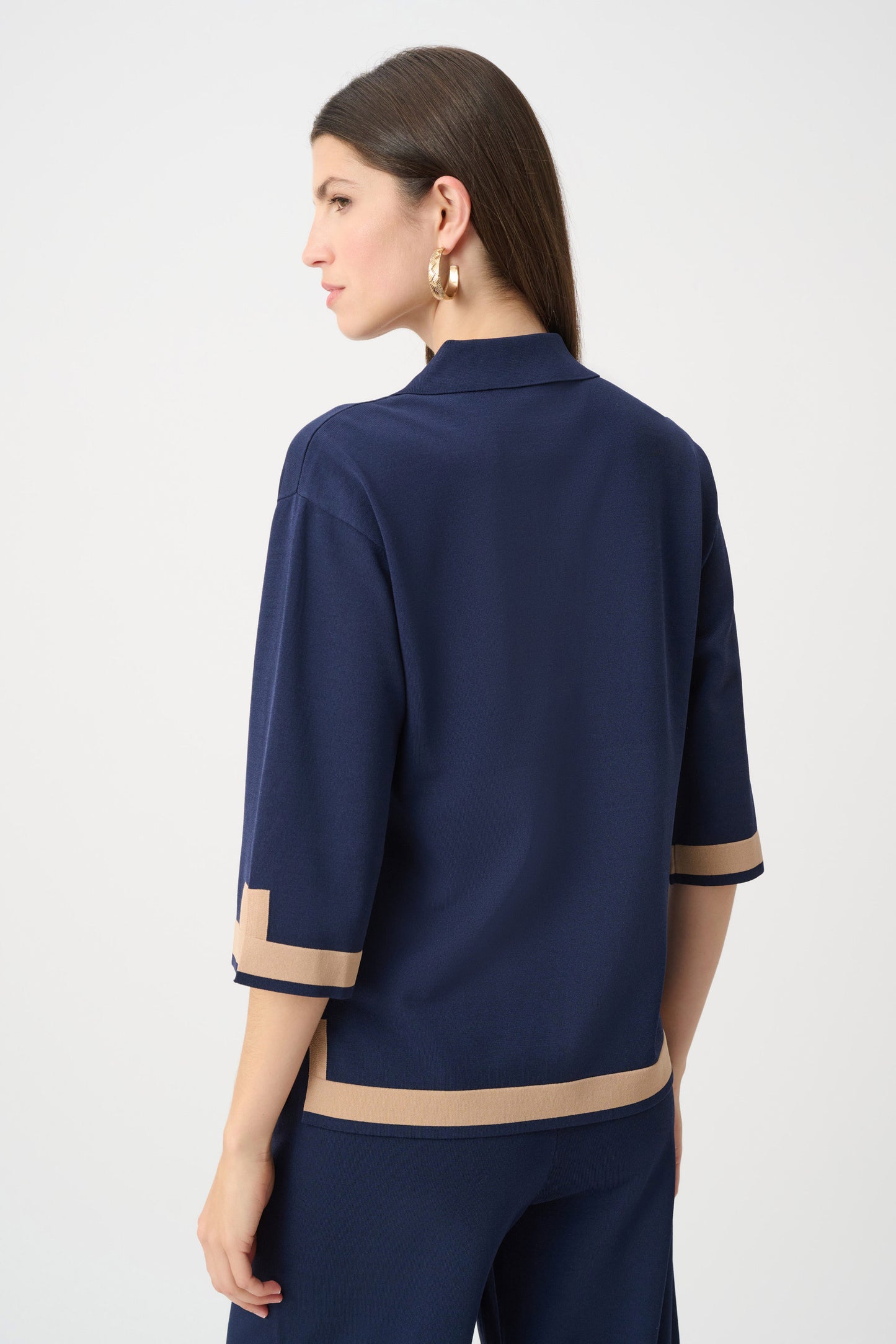 Sweater Knit Color Block Top