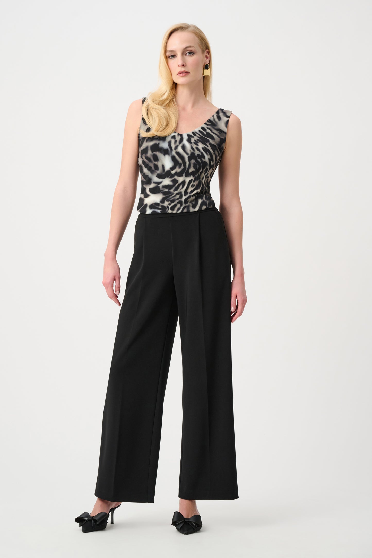 Silky Knit Animal Print Fitted Camisole