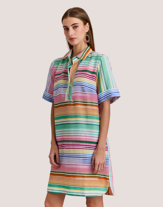 Short Sleeve Striped Aileen Dress