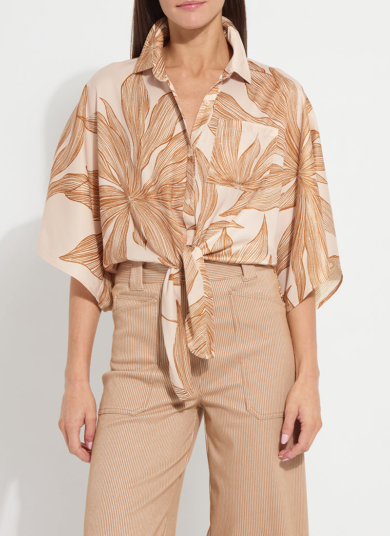 Nilza Tie Dolman Sleeve Shirt