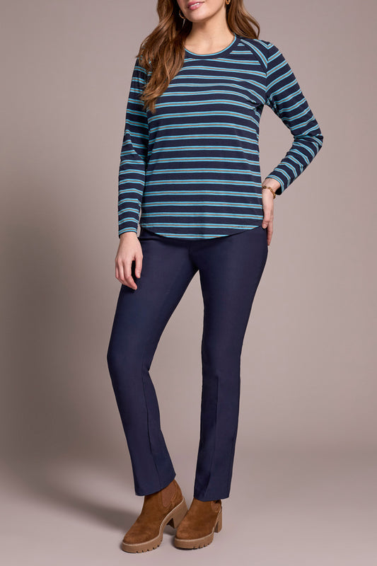 Sapphire Long Sleeve Crew Neck Top