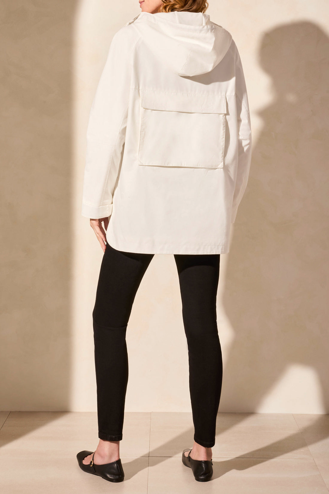 Water Repellent Lined Hooded Coat