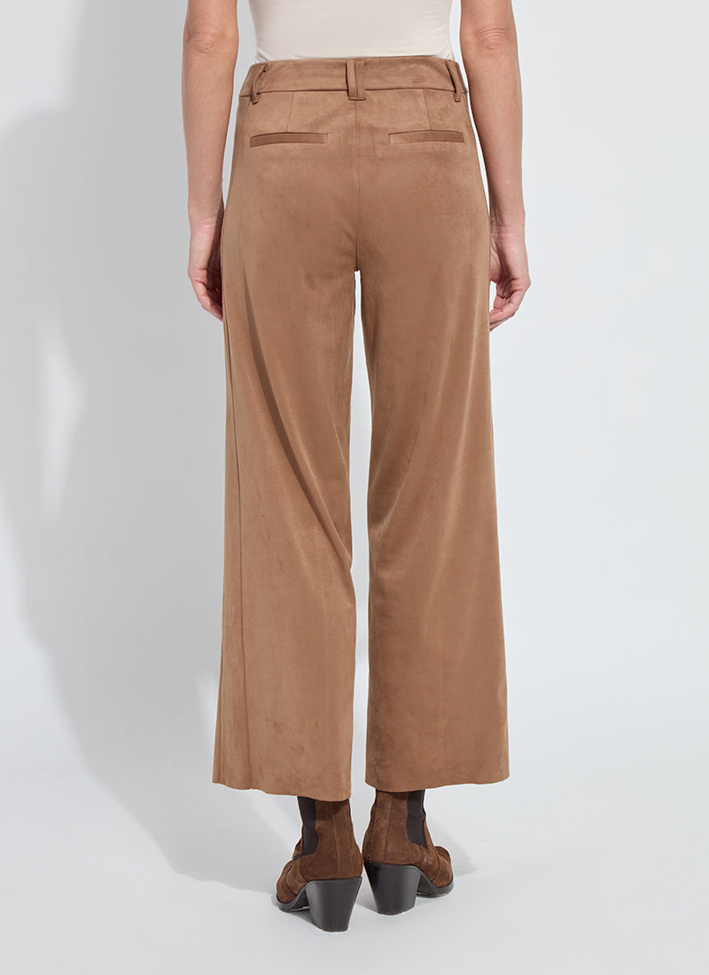 Vionette Vegan Suede Wide Leg Trouser