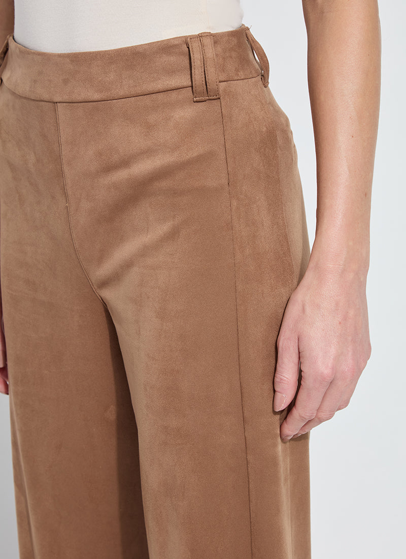 Vionette Vegan Suede Wide Leg Trouser